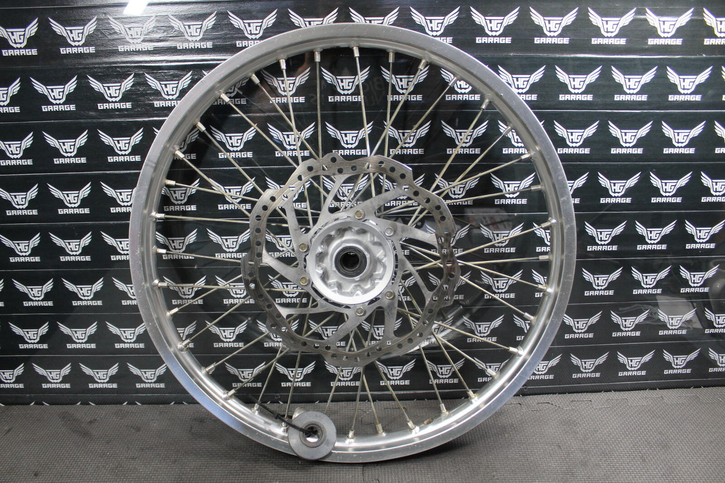 2020 HONDA CRF450R CRF250R DID FRONT WHEEL RIM HUB ROTOR TIRE 21 X 1.60 SILVER