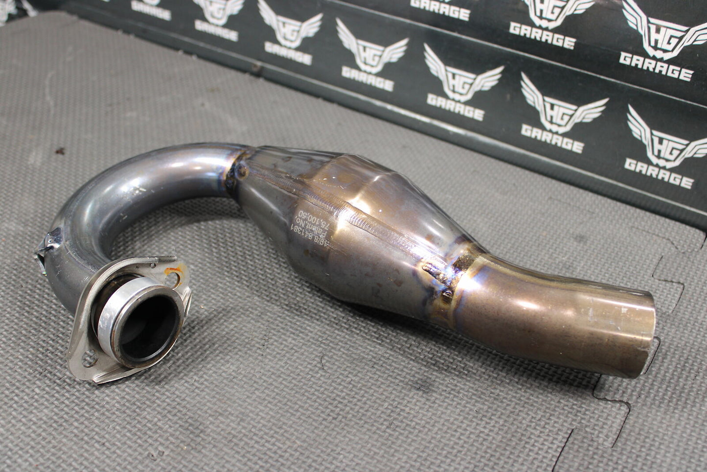 2009 KAWASAKI KX250F FMF MEGABOMB EXHAUST PIPE CHAMBER HEADER NICE! 841381