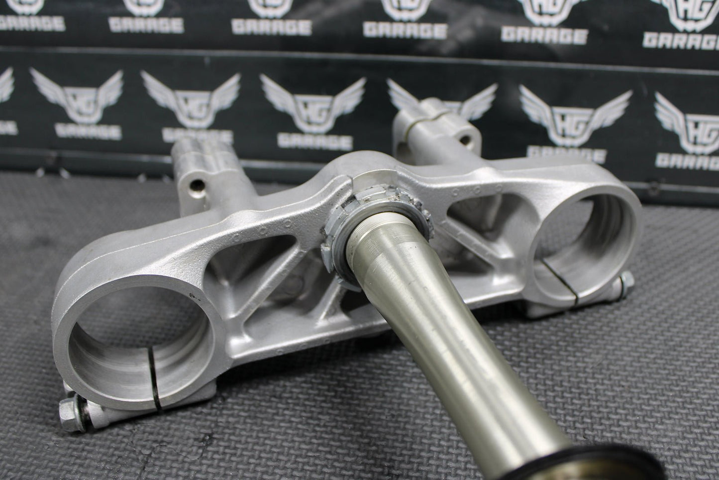 1998 HONDA CR125R OEM FRONT FORKS LOWER UPPER TRIPLE TREE STEM FAT BAR CLAMP - hggarage