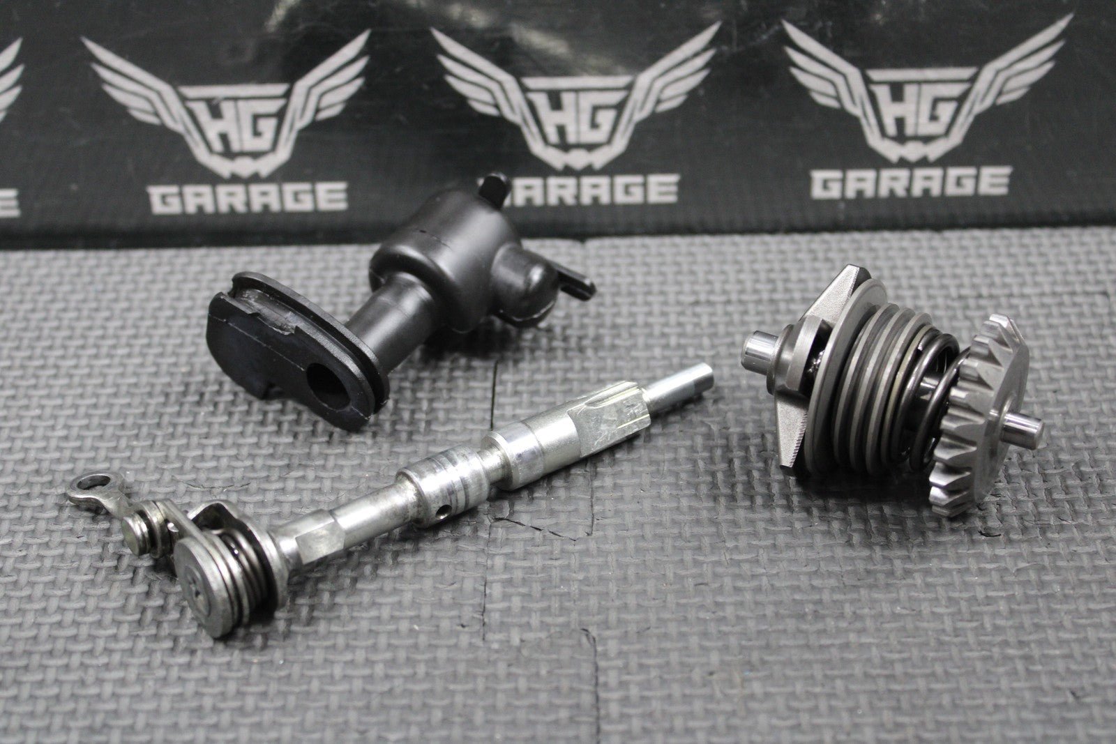 2015 KAWASAKI 08 - 21 KX85 OEM EXHAUST POWER VALVE LINKAGE GOVERNOR LEVER SET - hggarage