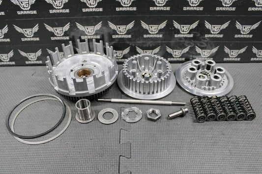 2003 KAWASAKI KLX400R KLX400SR OEM COMPLETE CLUTCH W BASKET HUB SPRINGS GOOD! - hggarage