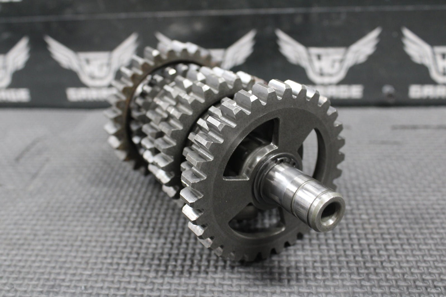 1993 YAMAHA YZ125 OEM 6 SPEED TRANSMISSION TRANNY TRANS GEARBOX SHIFT FORKS GEAR - hggarage