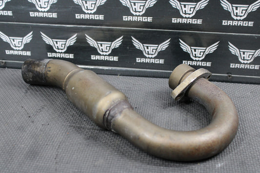 2009 YAMAHA YZ250F FMF POWERBOMB EXHAUST PIPE CHAMBER HEADER CRACKED!