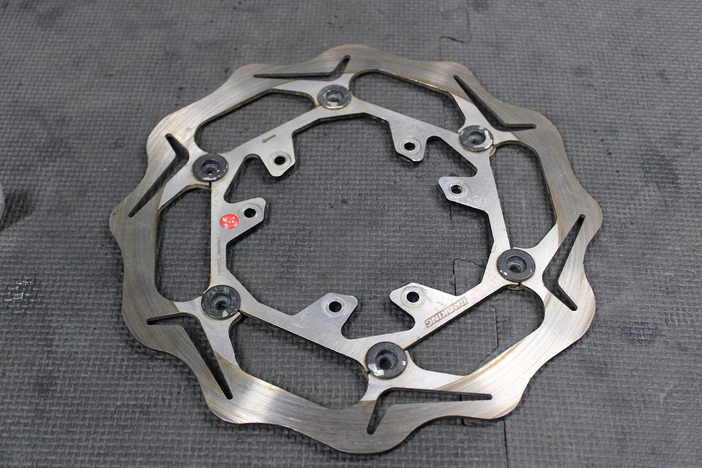 2013 HONDA CRF450R BRAKING OVERSIZED FRONT BRAKE DISC ROTOR BRACKET ASSEMBLY - hggarage