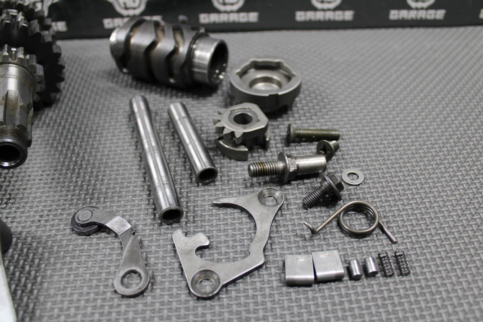 1995 SUZUKI RMX250 OEM ENGINE TRANSMISSION TRANNY GEARS GEARBOX SHIFT FORKS DRUM - hggarage