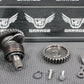 2004 KAWASAKI KX65 00 - 22 OEM KICKSTART KICK START SHAFT W IDLER GEAR ASSEMBLY - hggarage