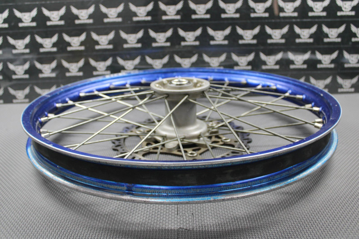 2020 YAMAHA 14 - 22 YZ250F YZ450F OEM BLUE EXCEL FRONT WHEEL RIM HUB ROTOR GOOD - hggarage