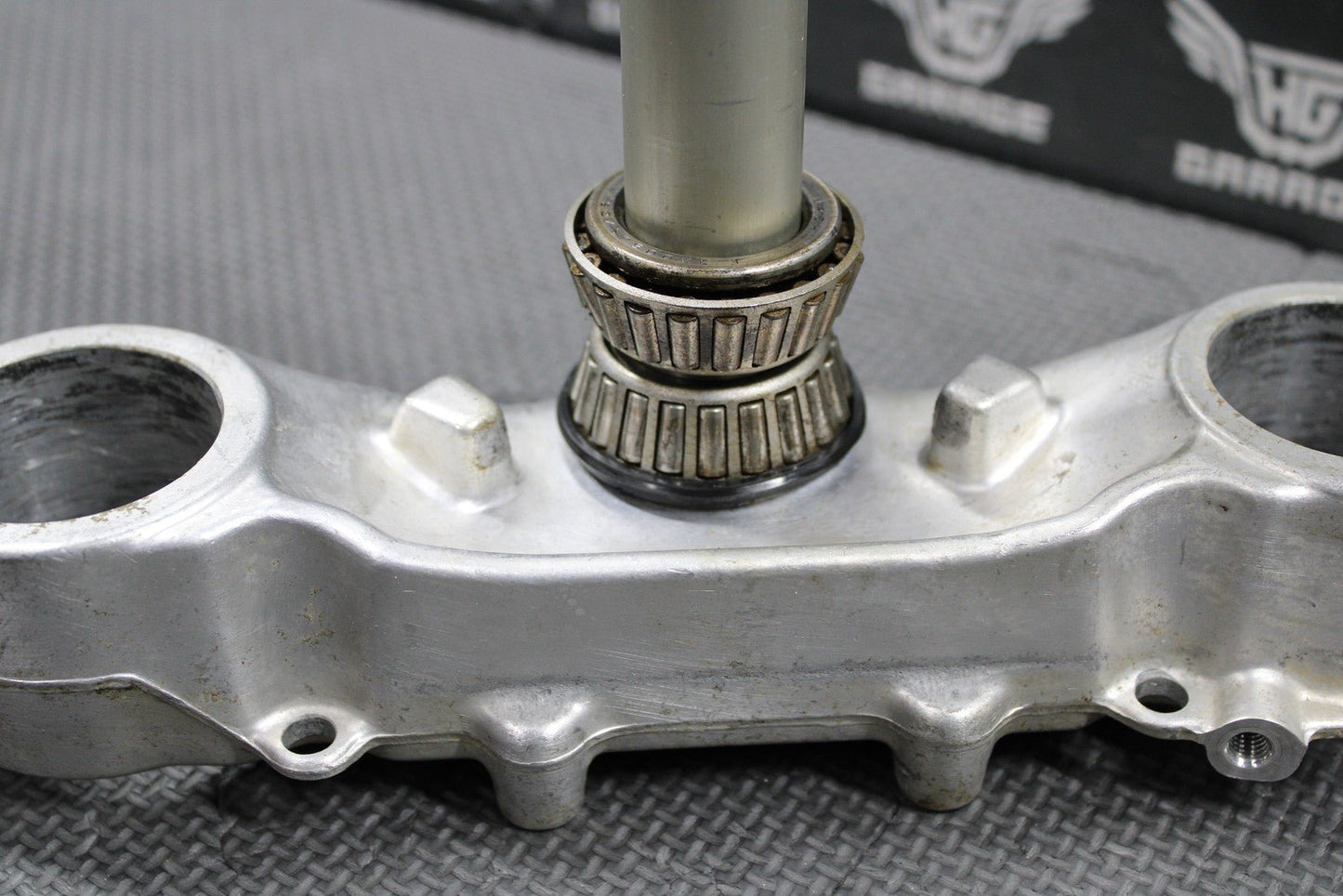 1988 HONDA CR250R OEM FRONT FORKS LOWER UPPER TRIPLE TREE STEM BAR CLAMP - hggarage