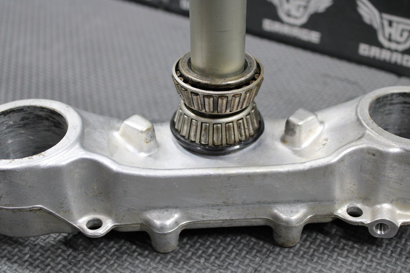 1988 HONDA CR250R OEM FRONT FORKS LOWER UPPER TRIPLE TREE STEM BAR CLAMP - hggarage