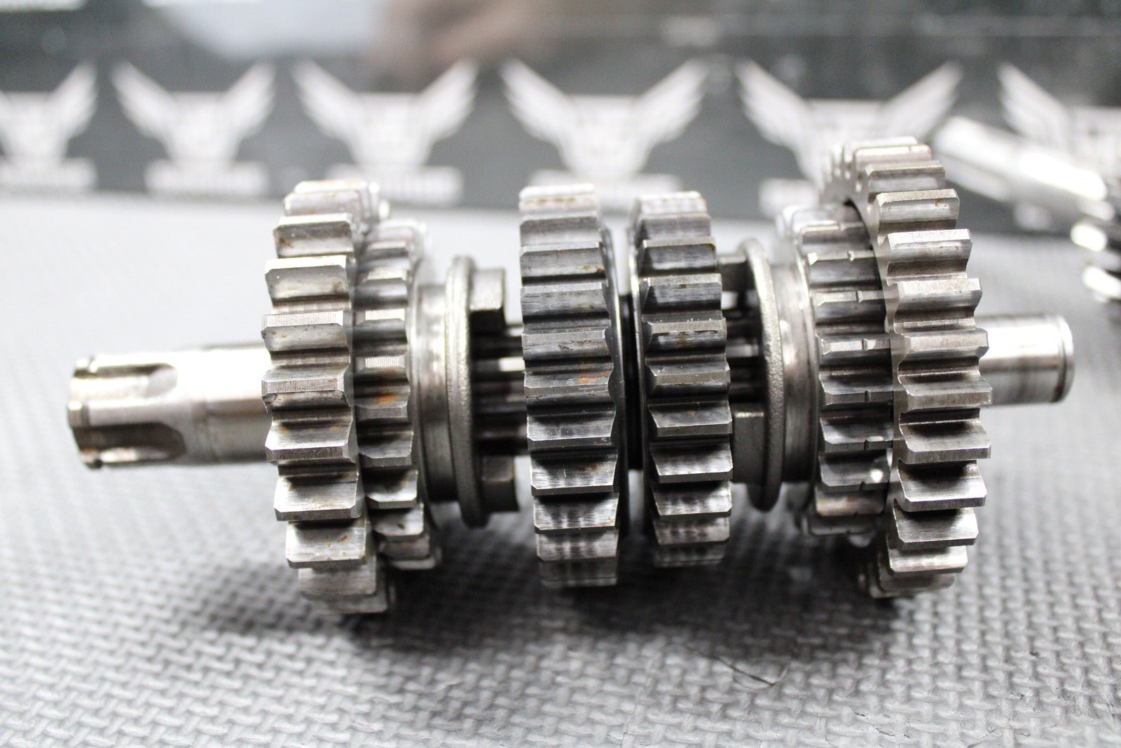 1992 89 - 93 KAWASAKI KX125 OEM TRANSMISSION TRANNY SHAFTS GEARS GEARBOX GOOD! - hggarage