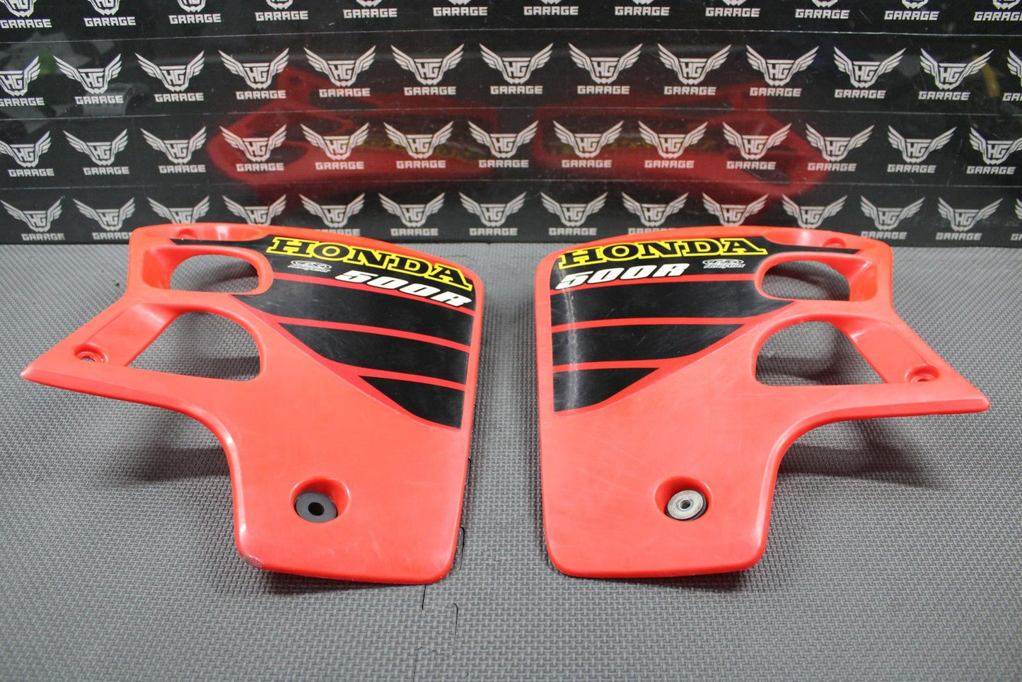 2001 HONDA CR500R OEM ML3 LEFT RIGHT RADIATOR SHROUDS PLASTIC W REPLICA GRAPHICS - hggarage