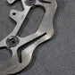 2013 HONDA CRF450R BRAKING OVERSIZED FRONT BRAKE DISC ROTOR BRACKET ASSEMBLY