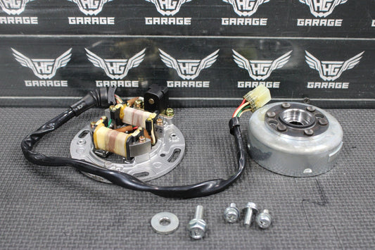 1996 95 - 97 KAWASAKI KX125 OEM STATOR MAGNETO ROTOR FLYWHEEL 21003 - 1294 MINT! - hggarage