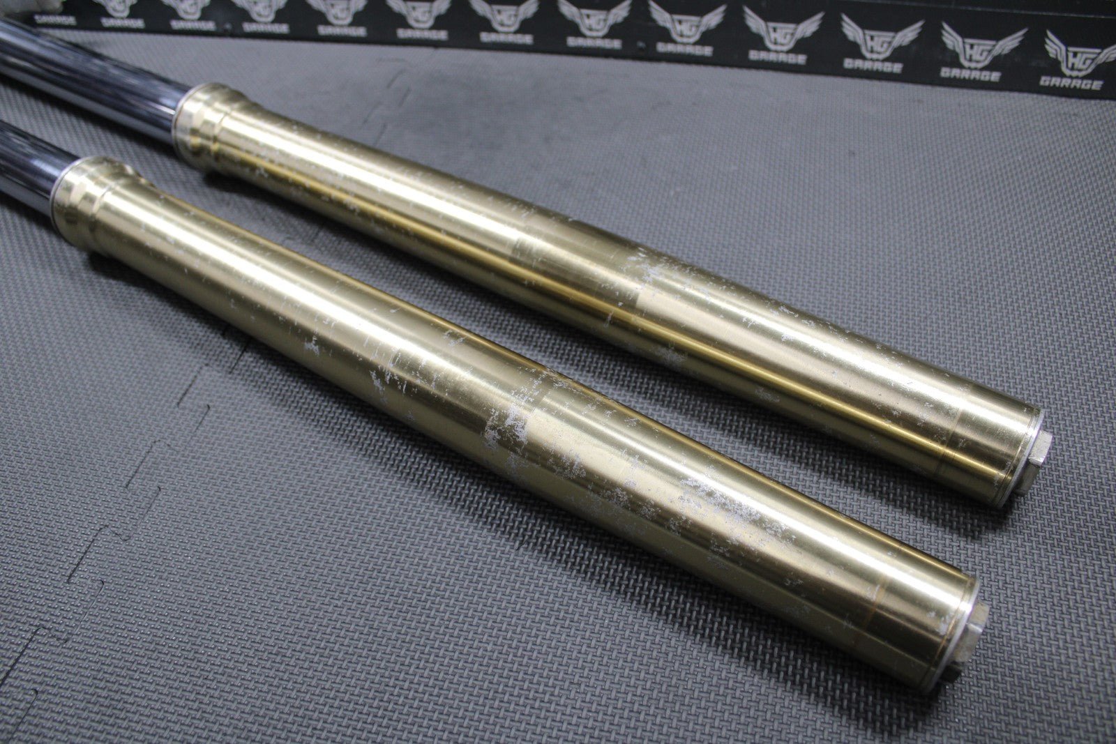 2001 HONDA CR250R OEM RIGHT LEFT FRONT SUSPENSION FORKS SHOCKS 51400 - KZ3 - J31ZA - hggarage