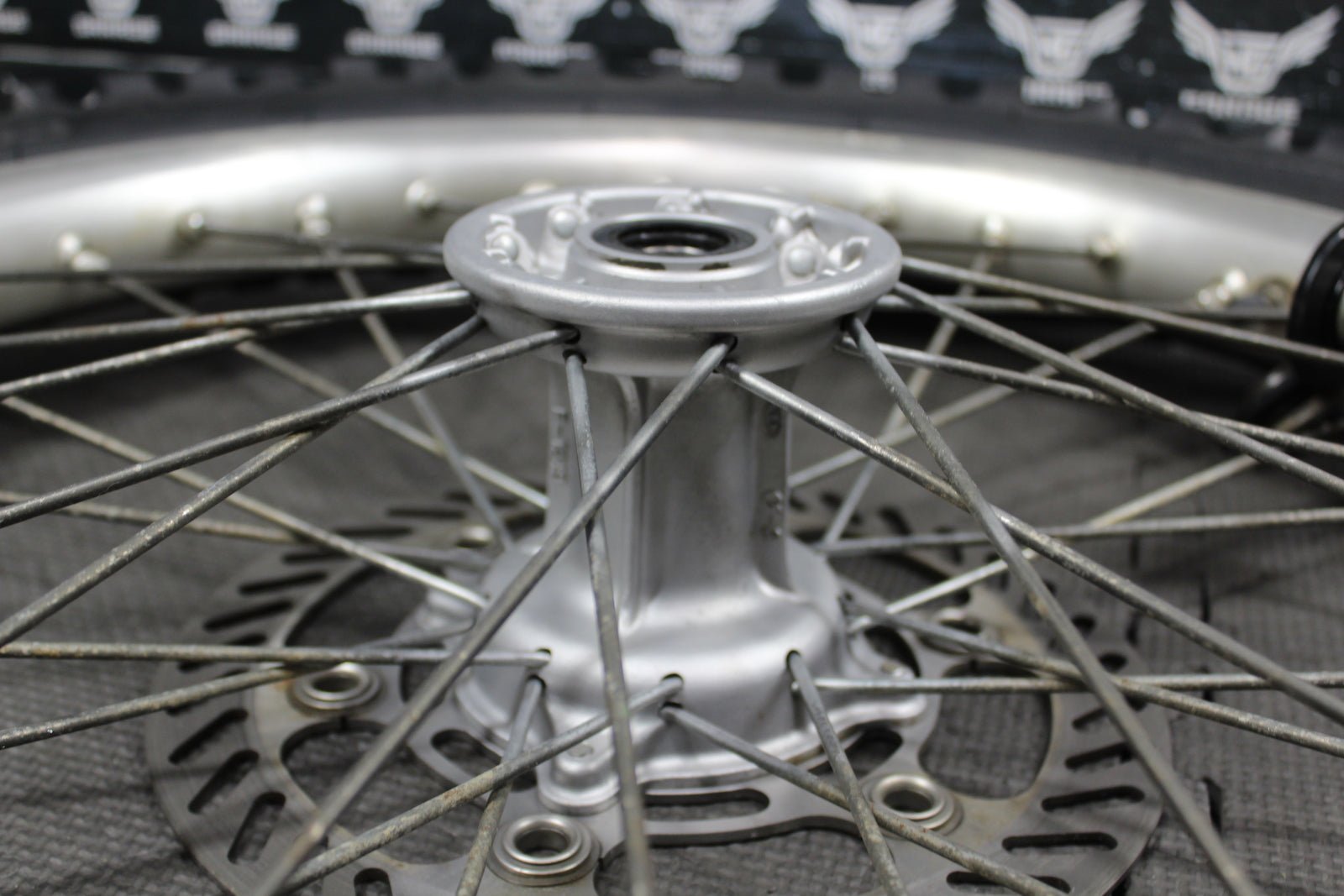1999 Kawasaki KX125 OEM Front Wheel Rim 41034 - 1300 41090 - 1118 - hggarage