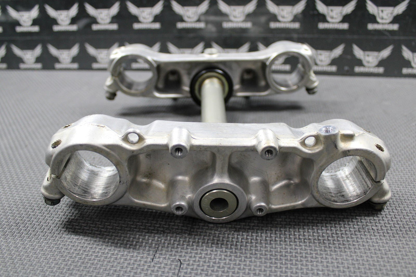 1988 HONDA CR250R OEM FRONT FORKS LOWER UPPER TRIPLE TREE STEM BAR CLAMP - hggarage
