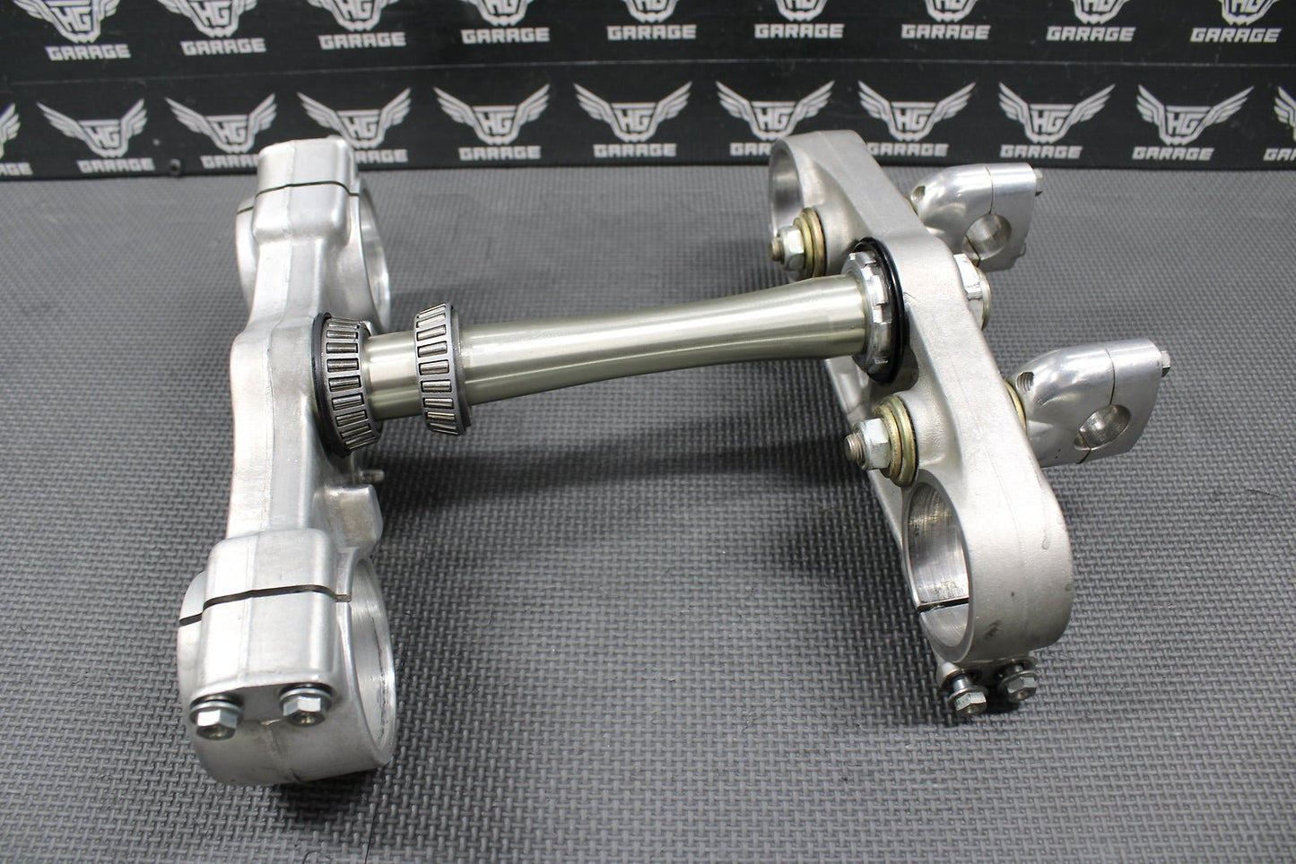 2001 00 - 03 HONDA CR125R OEM FRONT FORKS LOWER UPPER TRIPLE TREE STEM BAR CLAMP - hggarage