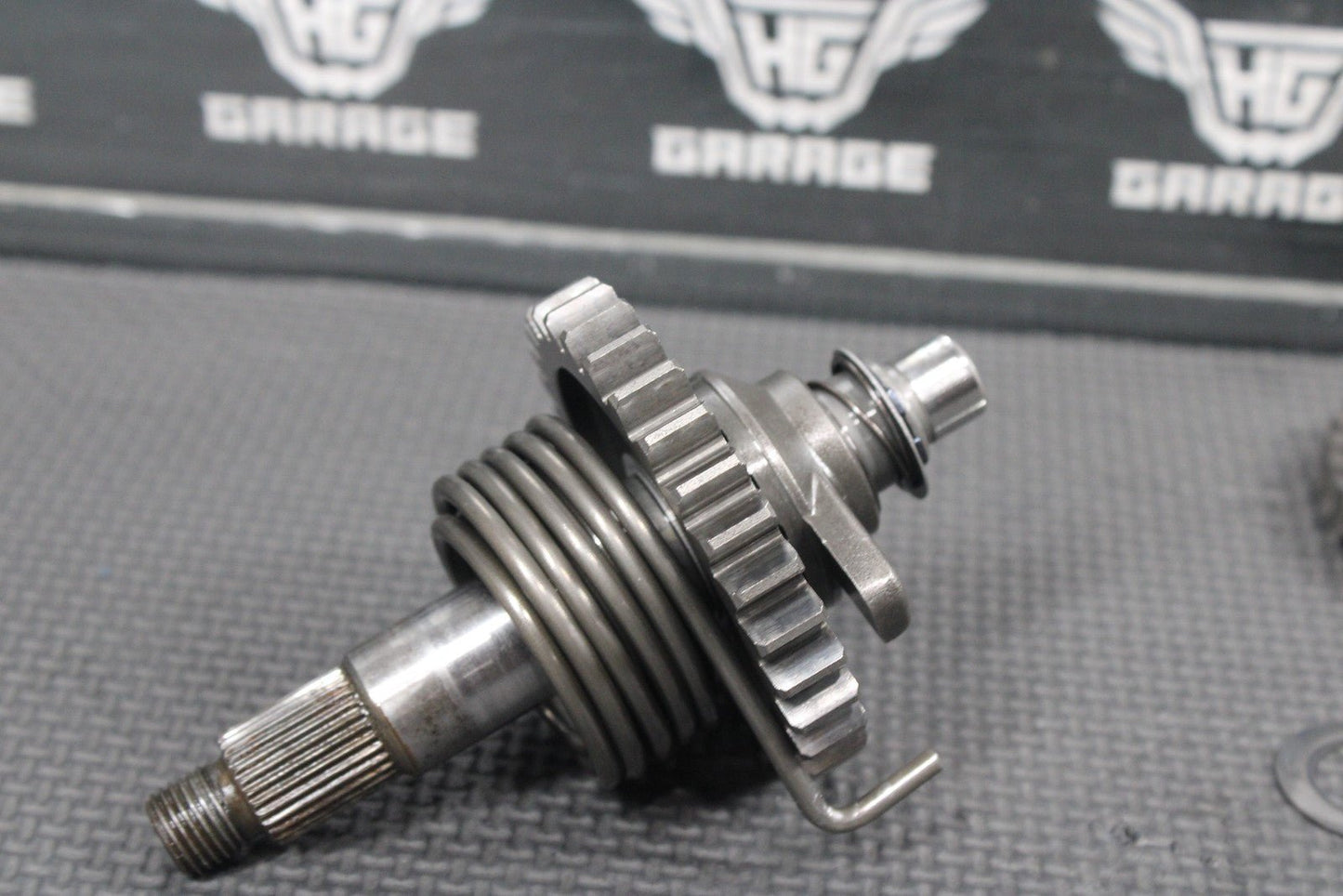 1986 86 - 88 KAWASAKI KDX200 OEM KICKSTART KICK START SHAFT W IDLER GEAR GOOD! - hggarage