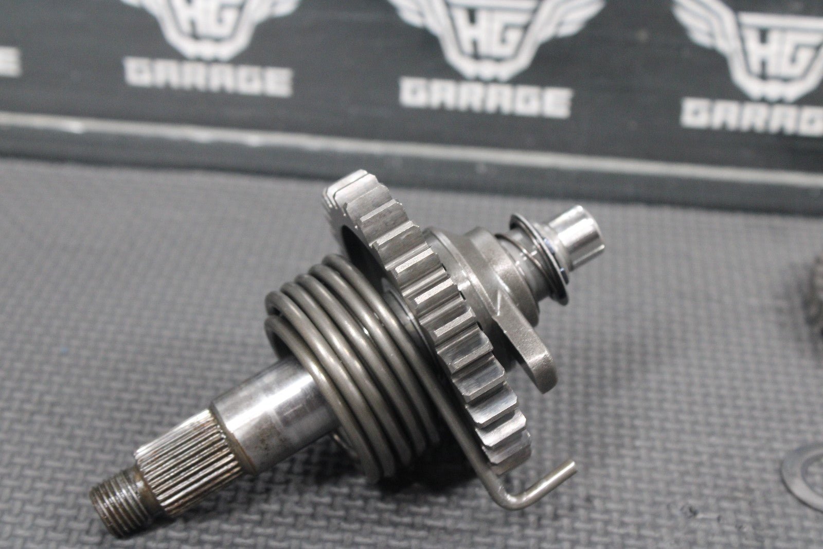 1986 86 - 88 KAWASAKI KDX200 OEM KICKSTART KICK START SHAFT W IDLER GEAR GOOD! - hggarage