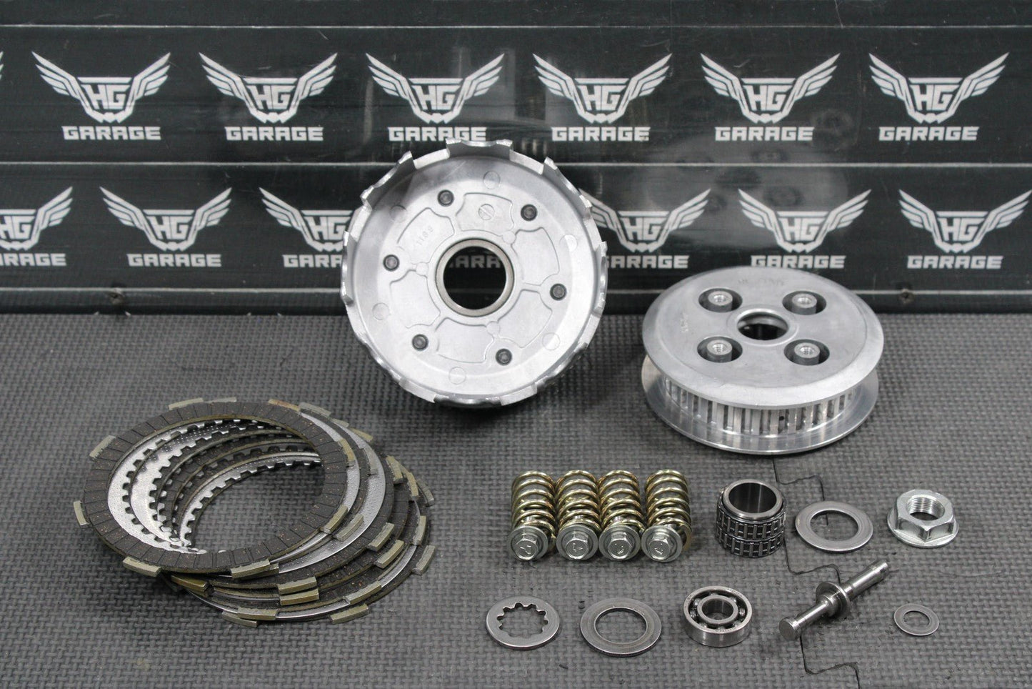 2012 KAWASAKI KX100 KX85 OEM COMPLETE CLUTCH W PLATES BASKET PRESSURE PLATE HUB - hggarage