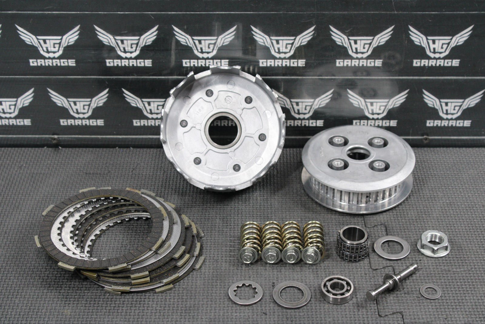 2012 KAWASAKI KX100 KX85 OEM COMPLETE CLUTCH W PLATES BASKET PRESSURE PLATE HUB - hggarage