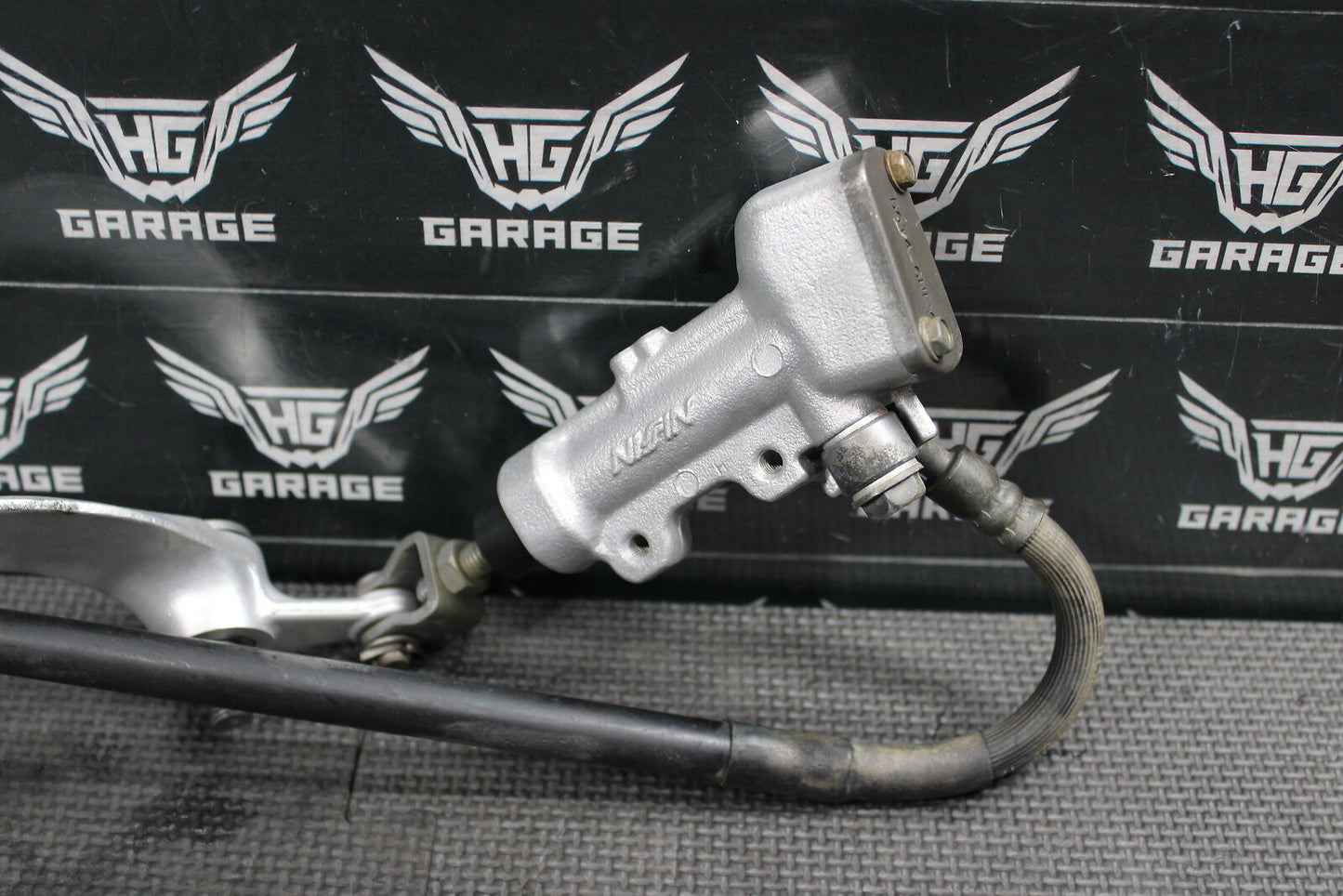 2008 KAWASAKI KX250F OEM NISSIN REAR BACK BRAKE CALIPER MASTER CYLINDER LEVER