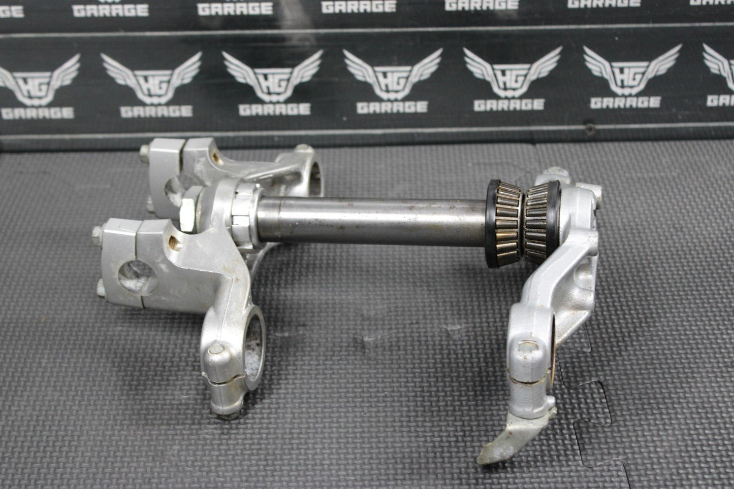2003 00 - 04 KAWASAKI KX65 OEM FRONT FORKS LOWER UPPER TRIPLE TREE STEM CLAMP - hggarage