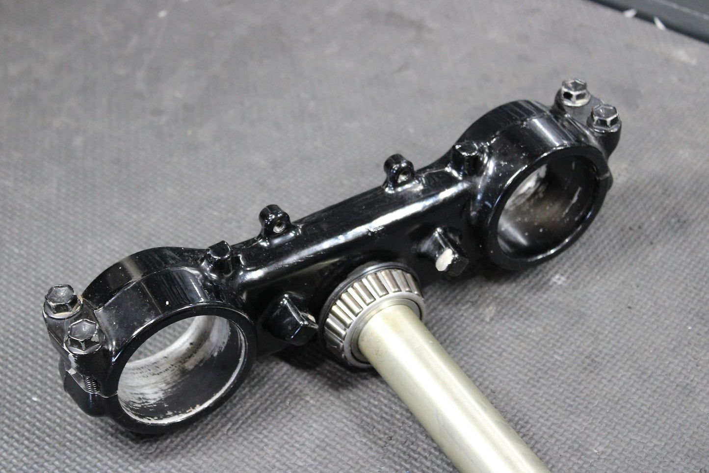 1999 Kawasaki KX125 OEM Front Forks Lower Upper Triple Tree Stem Clamp - hggarage