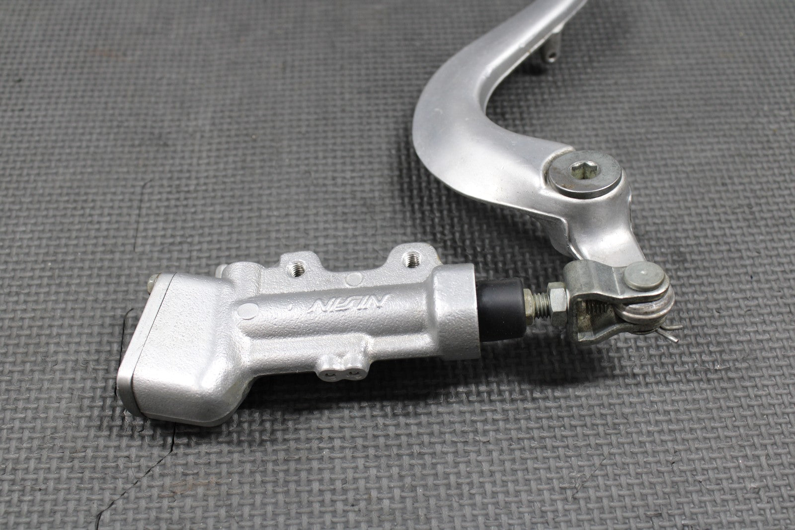 2014 KAWASAKI 10 - 18 KX250F OEM NISSIN REAR BACK BRAKE MASTER CYLINDER & LEVER - hggarage