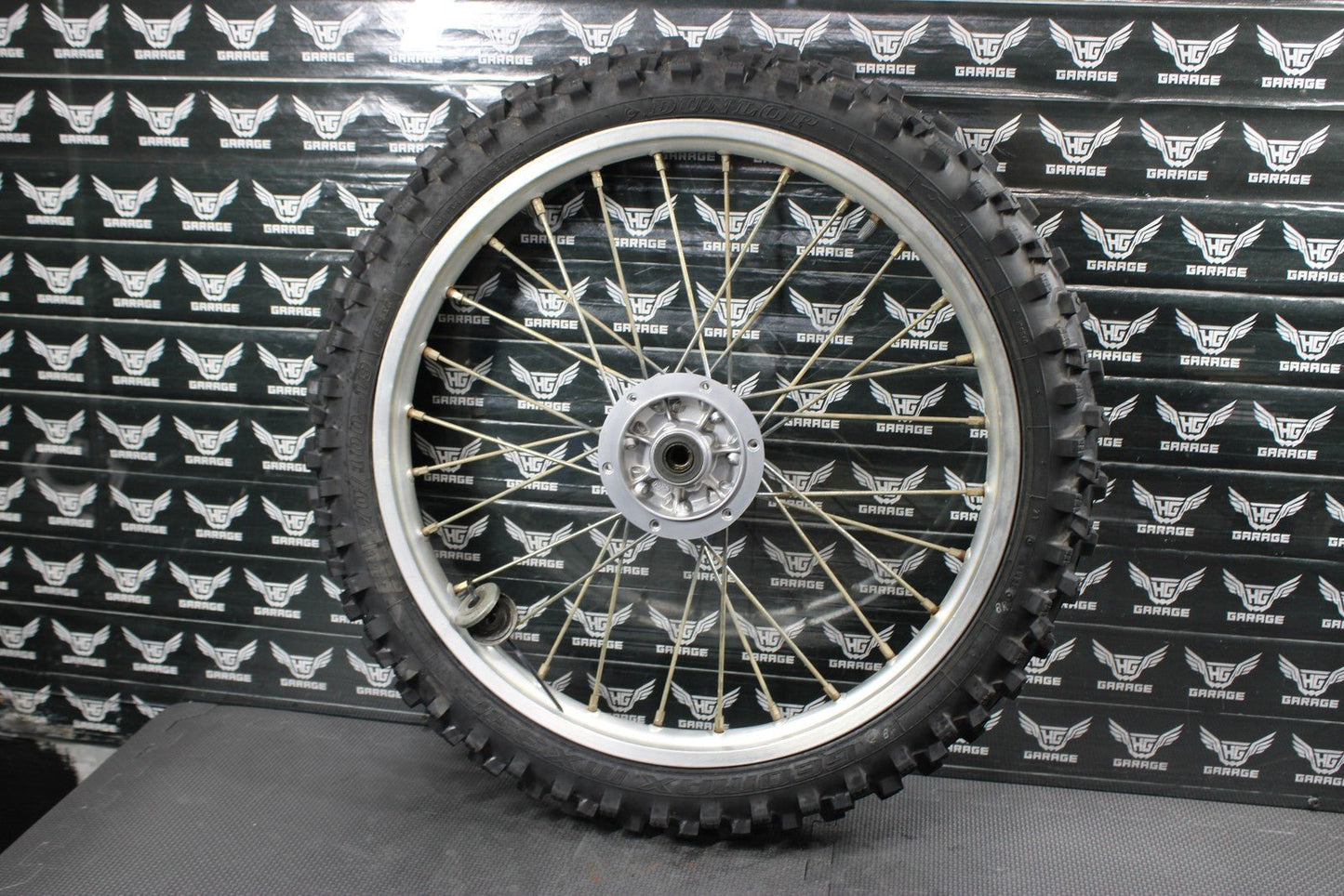 2001 98 - 04 KAWASAKI KX100 OEM 19" BIGWHEEL FRONT WHEEL RIM 41009 - 1207 41025 - 135 - hggarage