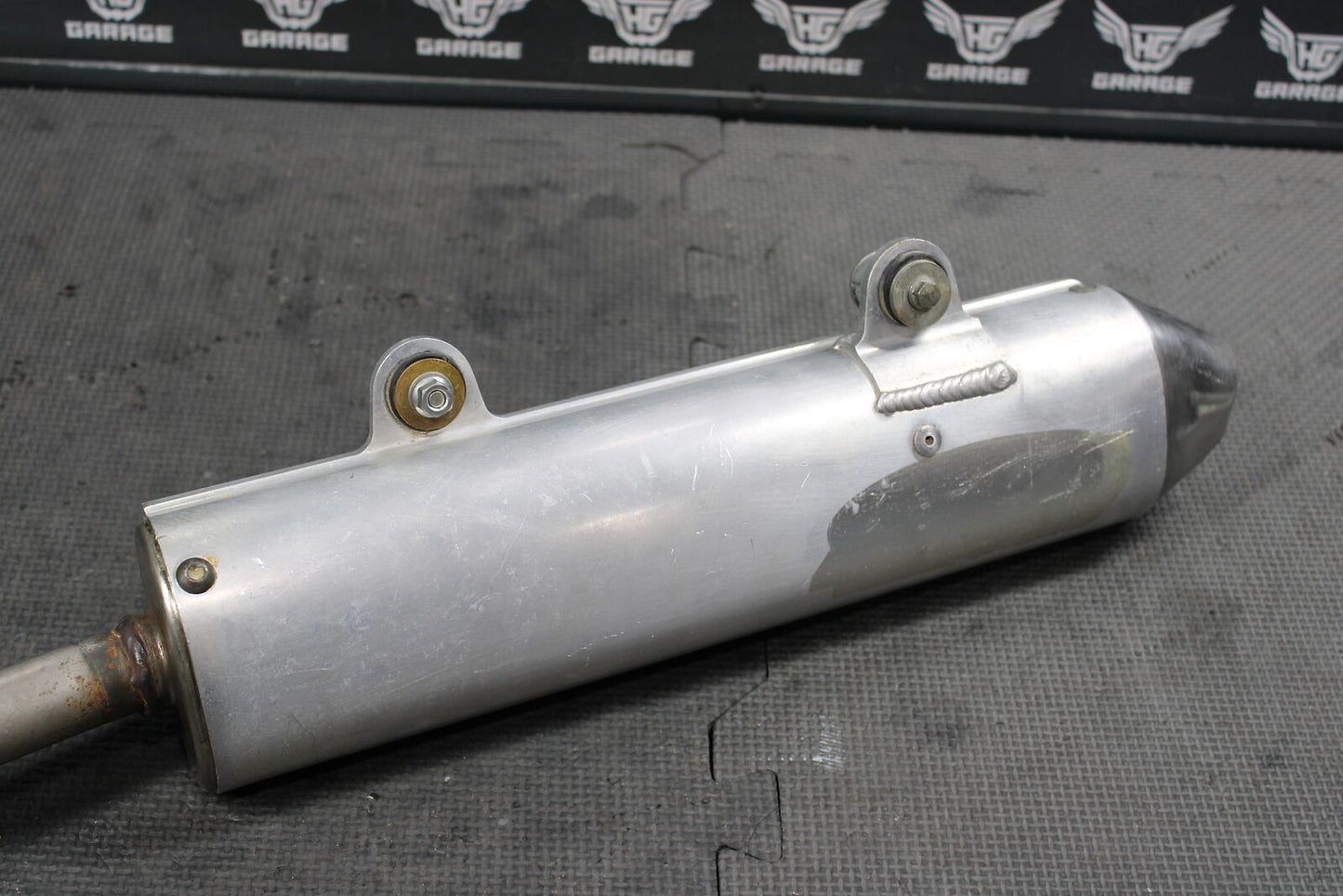 2000 KAWASAKI KX125 FMF POWERCORE MUFFLER EXHAUST SILENCER SLIP ON PIPE 18100-10