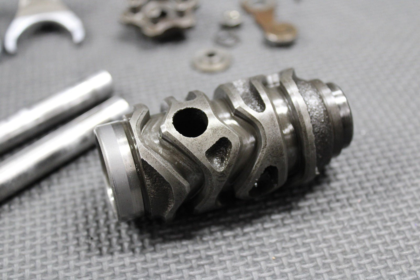 1996 95 - 02 KAWASAKI KX125 OEM TRANSMISSION GEAR SHIFT FORKS DRUM GEARBOX SHAFT - hggarage
