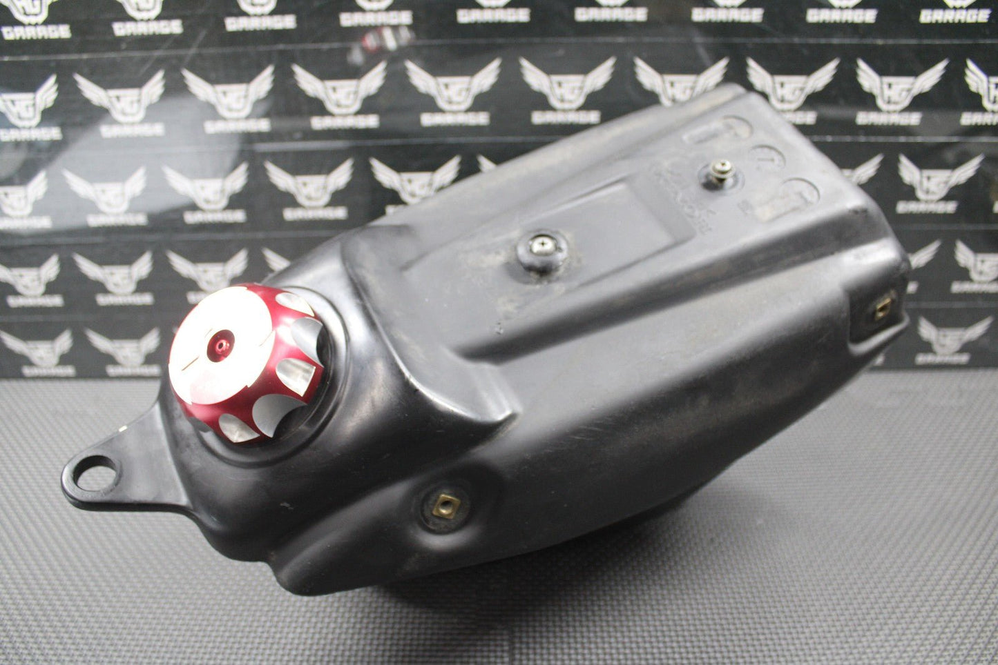 2000 2001 HONDA CR125R CR250R OEM GAS FUEL TANK CELL RESERVOIR CAP PETCOCK GOOD! - hggarage