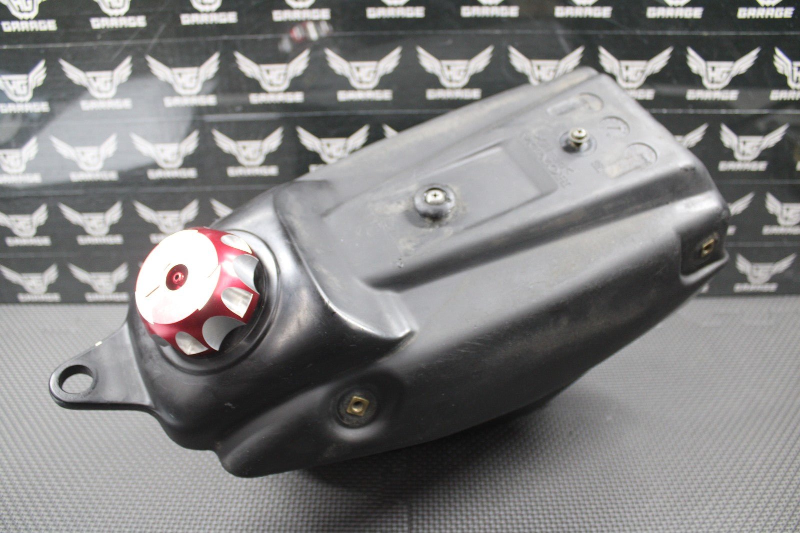 2000 2001 HONDA CR125R CR250R OEM GAS FUEL TANK CELL RESERVOIR CAP PETCOCK GOOD! - hggarage