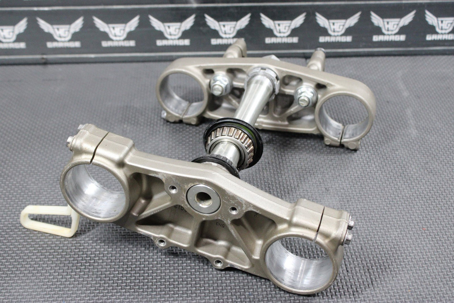 2006 YAMAHA 06 - 14 YZ450F OEM FRONT FORKS LOWER UPPER TRIPLE TREE STEM SET - hggarage