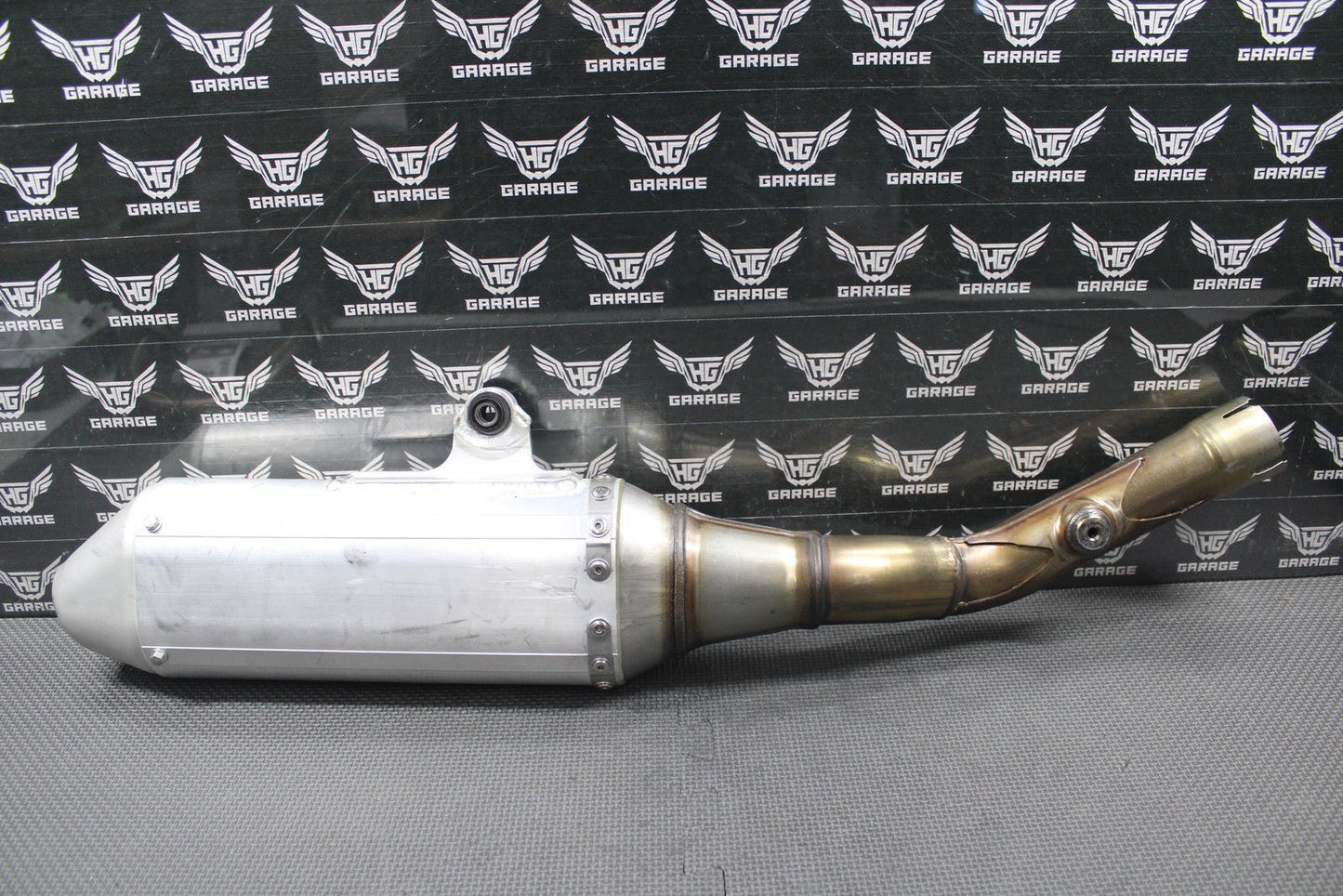 2020 SUZUKI 19 - 22 RMZ250 OEM MUFFLER EXHAUST SILENCER SLIP ON PIPE 14310 - 46K10 - hggarage