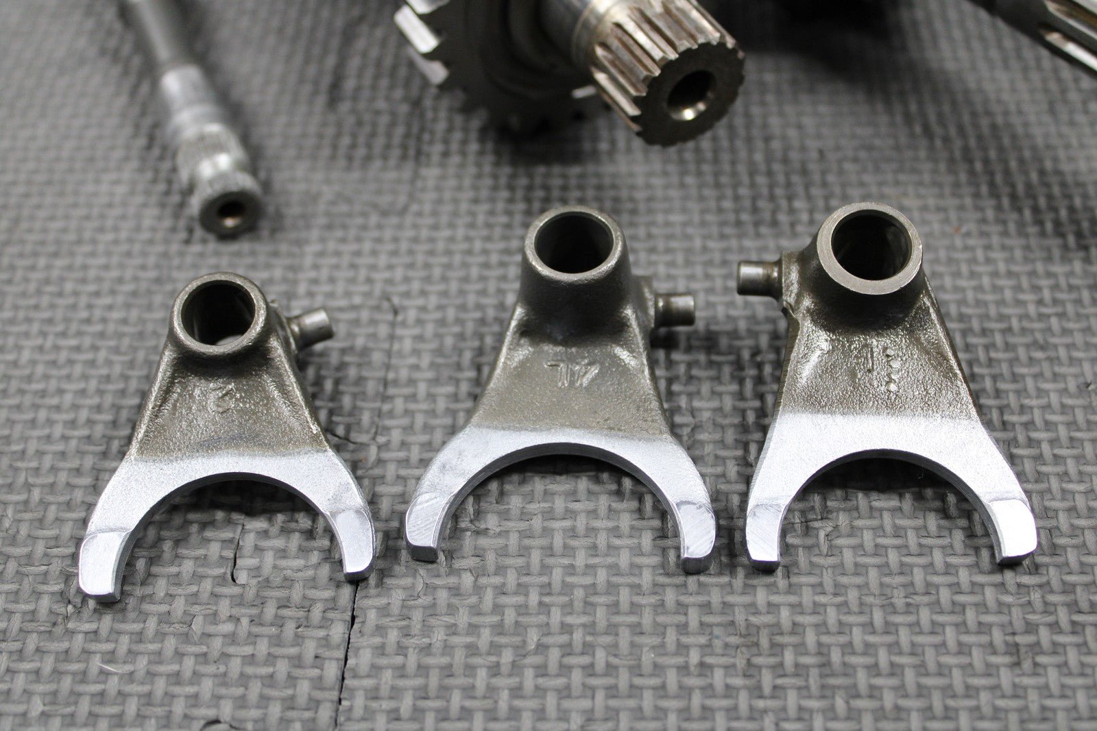 1988 88 - 91 HONDA CR250R OEM TRANSMISSION TRANNY GEARBOX GEARS SHIFT FORKS GOOD! - hggarage