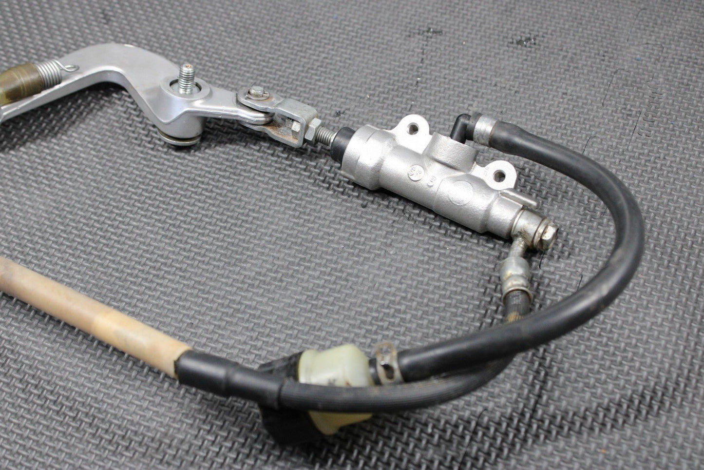 2014 KAWASAKI KX100 KX85 OEM NISSIN REAR BACK BRAKE MASTER CYLINDER W RESERVOIR - hggarage