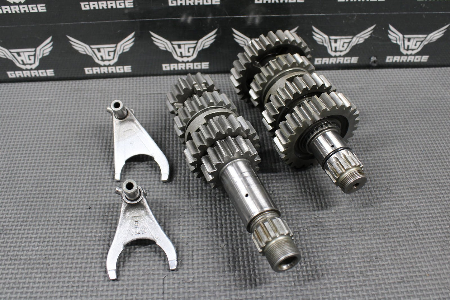 2005 03 - 05 YAMAHA YZ450F OEM ENGINE TRANSMISSION TRANNY GEARBOX SHIFT FORKS NICE - hggarage