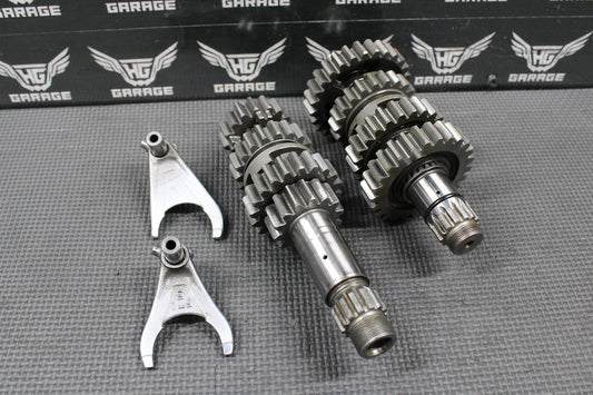 2005 03 - 05 YAMAHA YZ450F OEM ENGINE TRANSMISSION TRANNY GEARBOX SHIFT FORKS NICE - hggarage