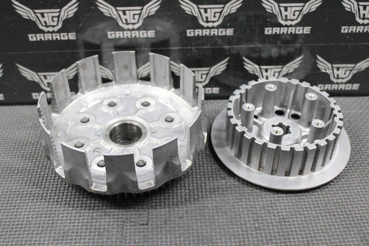1994 92 - 95 SUZUKI RM125 OEM CLUTCH BASKET RING GEAR & CENTER HUB 21200 - 43D04 - hggarage