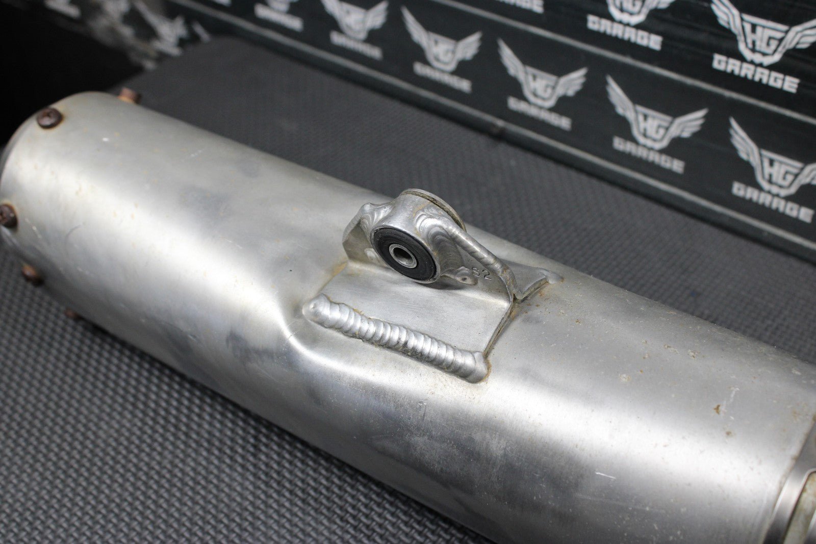 2006 YAMAHA YZ450F OEM MUFFLER EXHAUST SILENCER SLIP ON PIPE PRO MOTO BILLET CAP - hggarage
