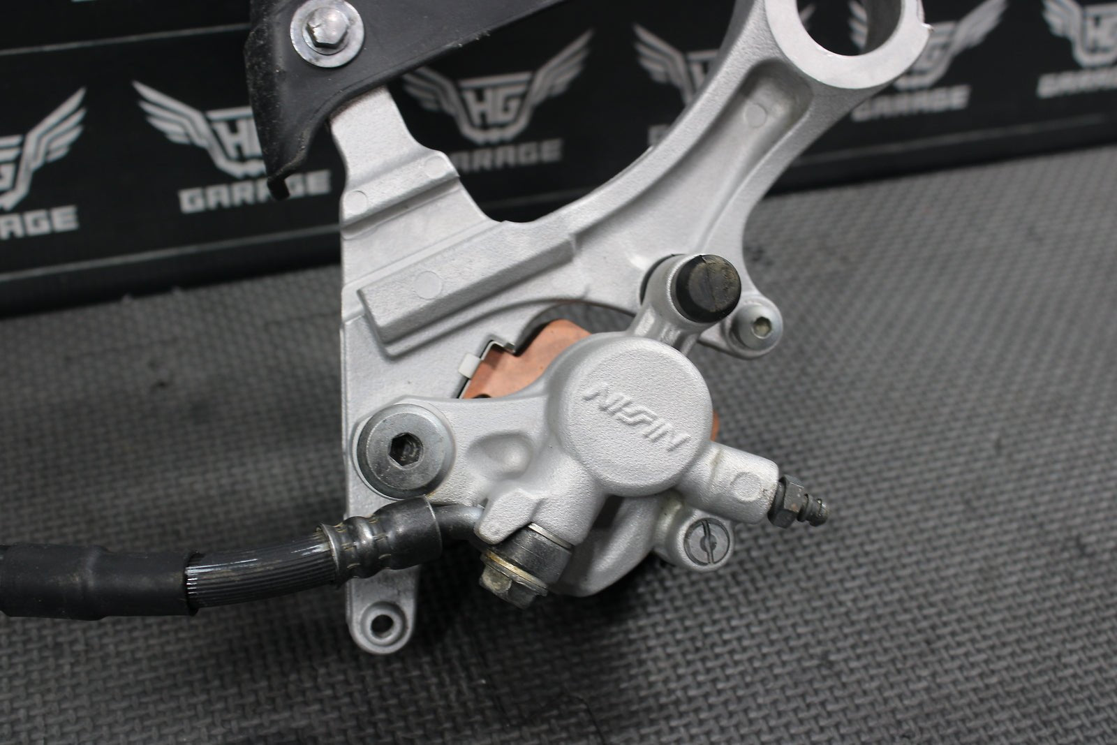 2009 Kawasaki KX250F OEM Nissin Rear Back Brake Caliper Master Cylinder Lever - hggarage