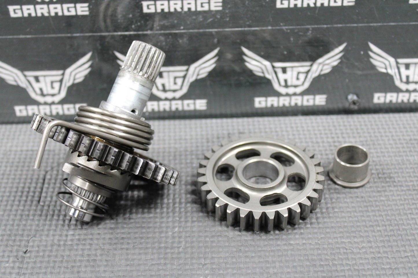 2012 09 - 12 HONDA CRF450R OEM KICKSTART KICK START SPINDLE SHAFT W IDLER GEAR - hggarage