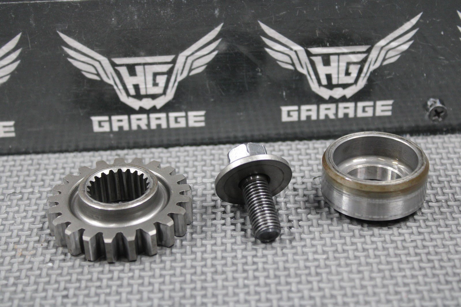 2001 HONDA 86 - 07 CR250R OEM PRIMARY DRIVE GEAR 21T & COLLAR SET 13615 - KS7 - 000 - hggarage