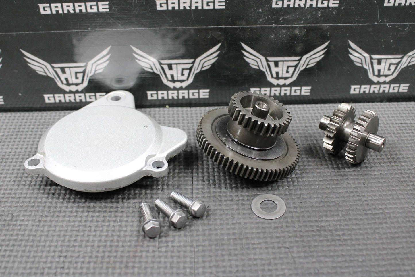 2009 KAWASAKI KLX250SF OEM ELECTRIC START STARTER IDLER LIMITER GEARS 39076 - 0020 - hggarage