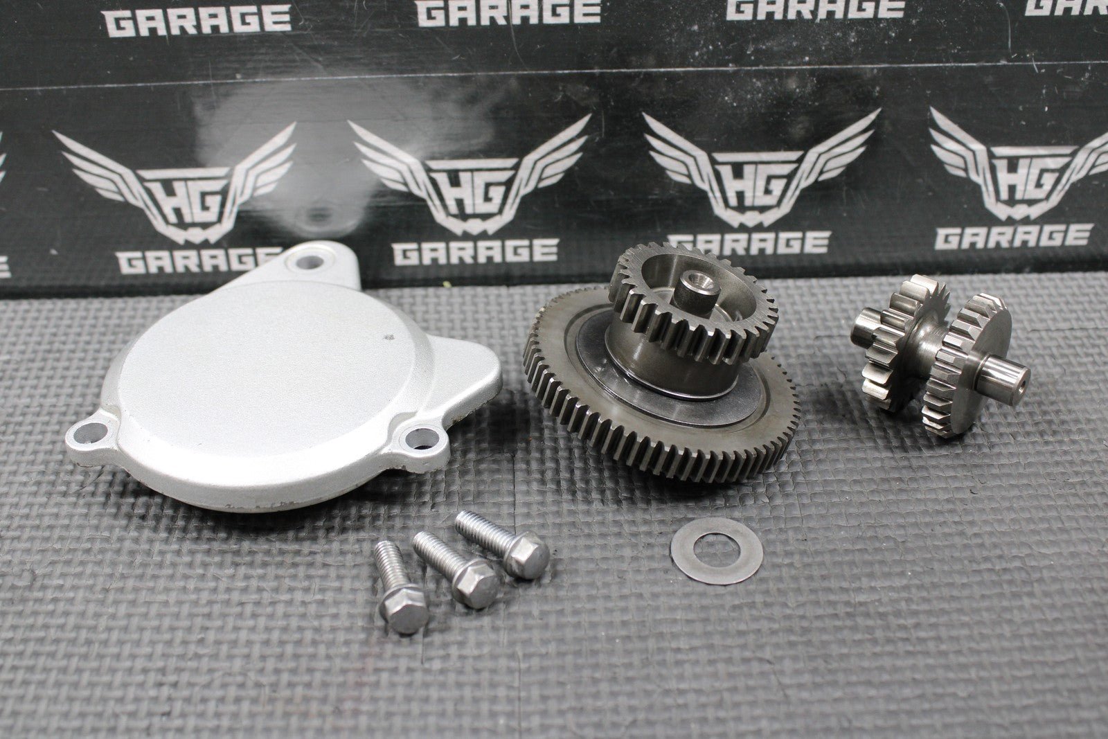 2009 KAWASAKI KLX250SF OEM ELECTRIC START STARTER IDLER LIMITER GEARS 39076 - 0020 - hggarage