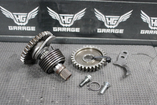 2000 Kawasaki KX65 KX80 OEM Kickstart Kick Start Shaft Mechanism W Idler Gear - hggarage