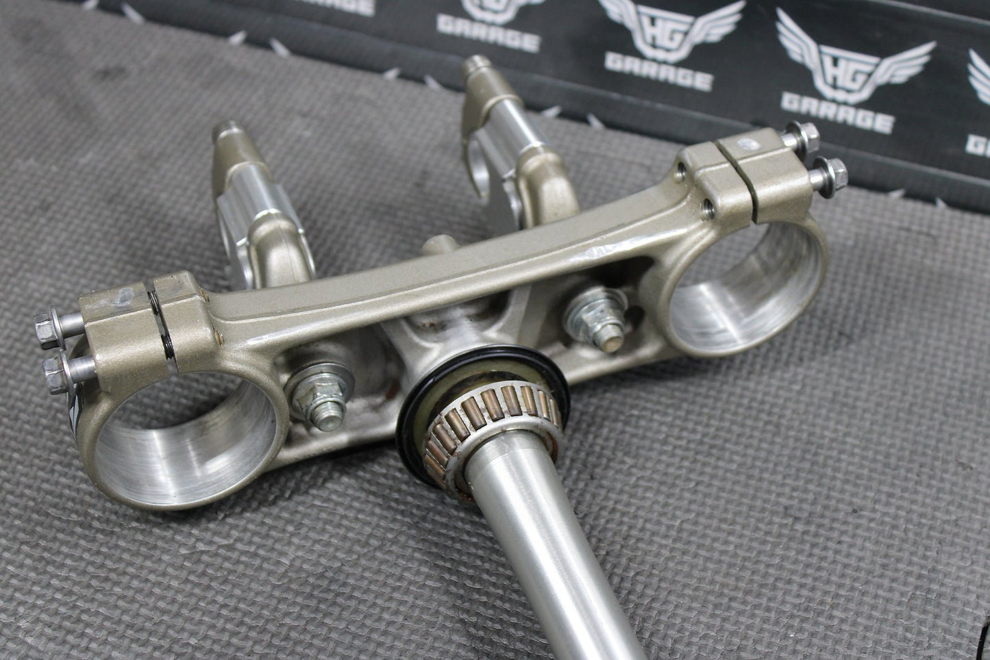 2008 YAMAHA YZ450F OEM FRONT FORKS LOWER UPPER TRIPLE TREE STEM CLAMP - hggarage