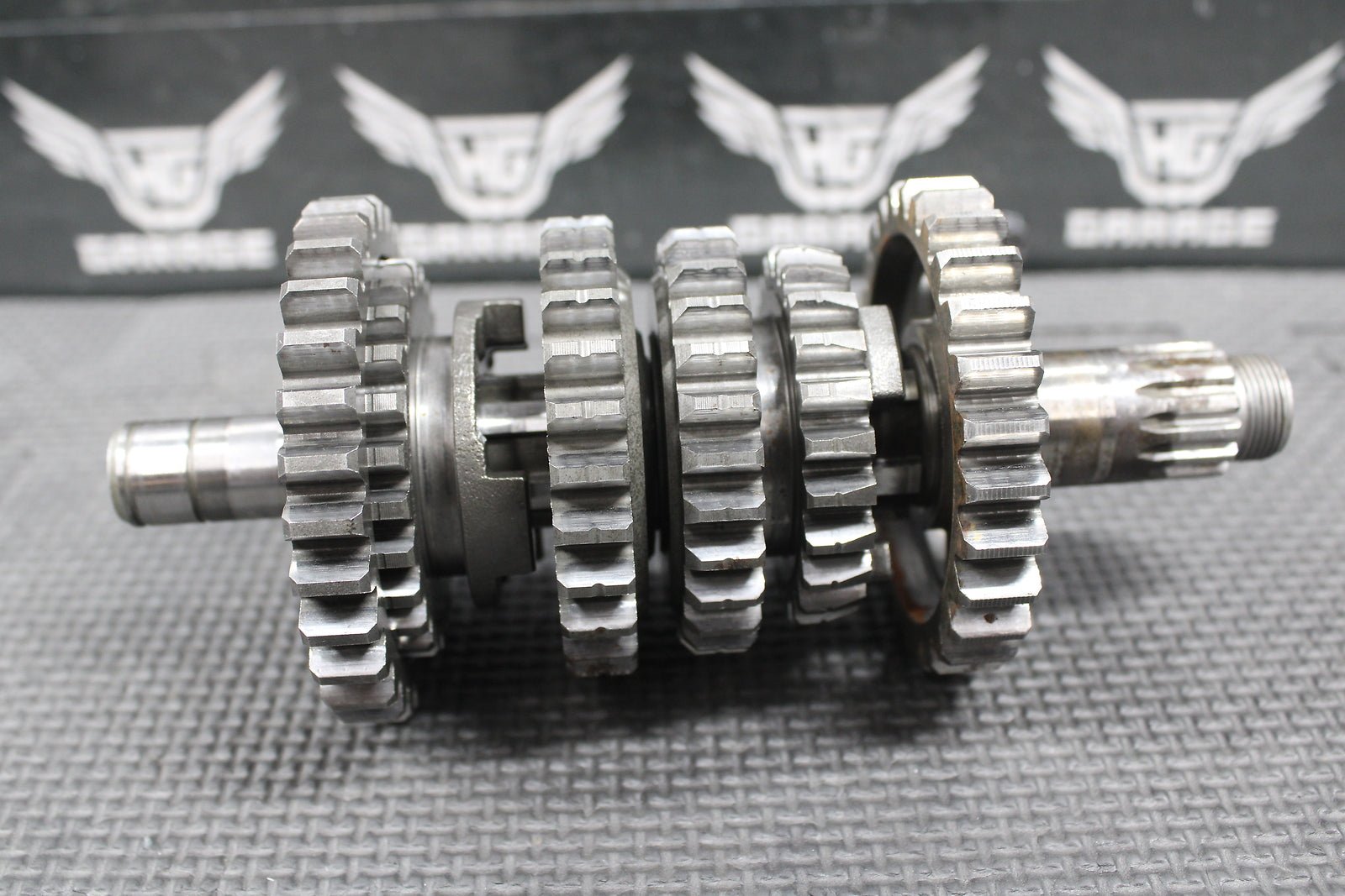 1993 YAMAHA YZ125 OEM 6 SPEED TRANSMISSION TRANNY TRANS GEARBOX SHIFT FORKS GEAR - hggarage